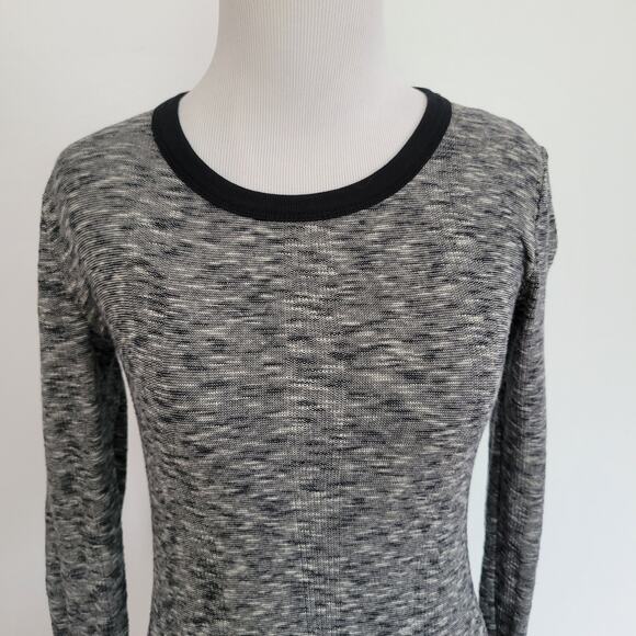 Madewell Space Dye Dress Sheath Long Sleeve Cotton Casual Lightweight Women XS - Picture 5 of 11